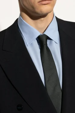 Moschino BLACK Tie with logo