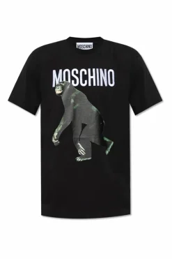 Moschino BLACK T-shirt with logo