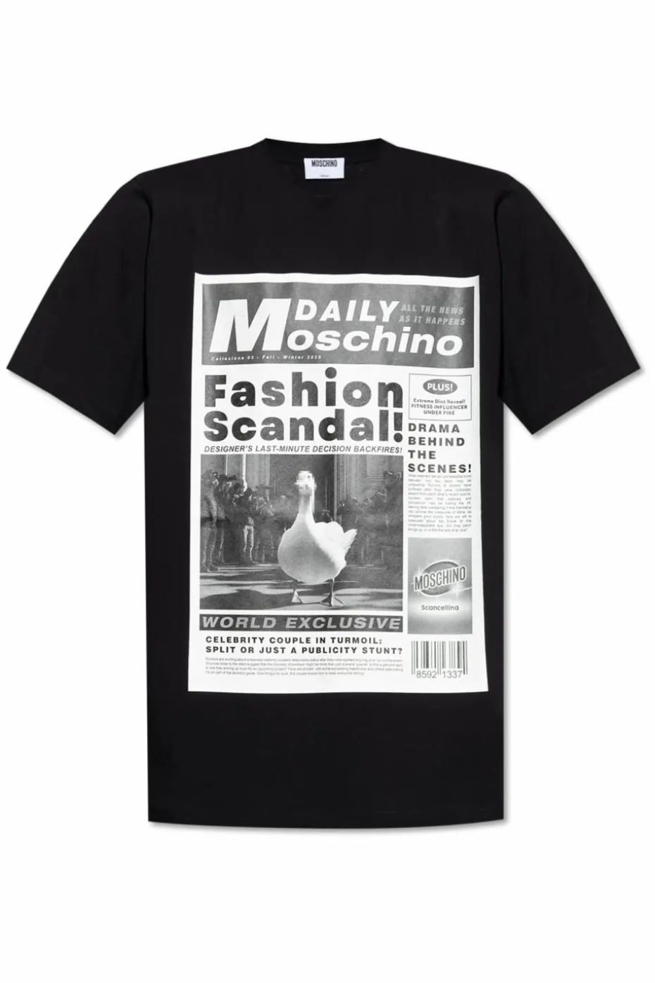 Moschino BLACK T-shirt with print
