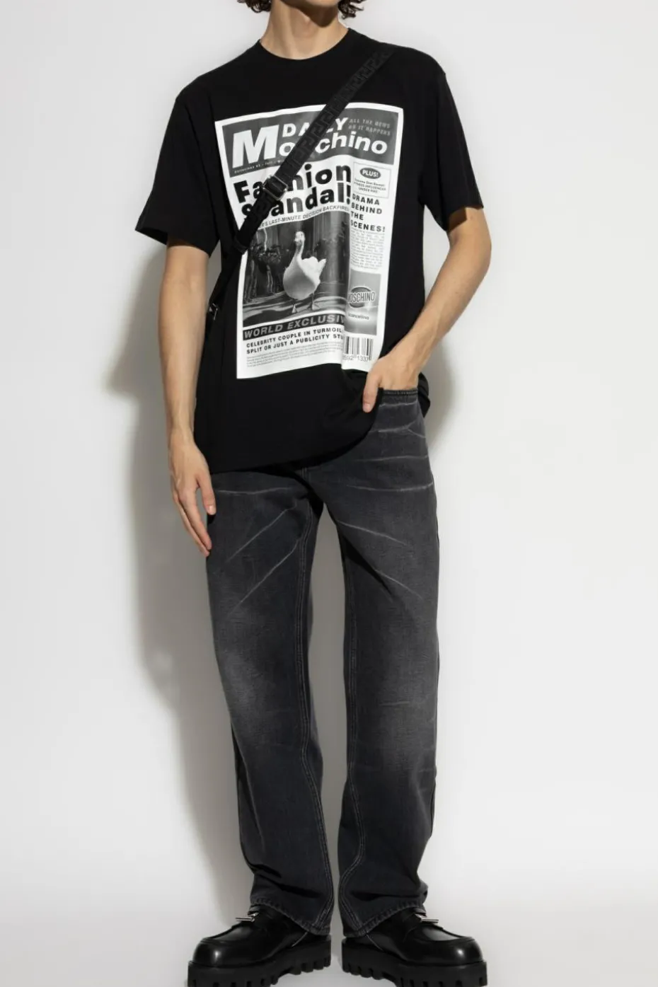 Moschino BLACK T-shirt with print