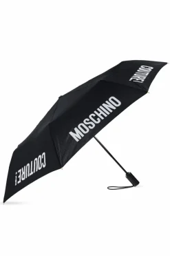 Moschino BLACK Umbrella with logo