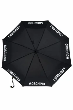 Moschino BLACK Umbrella with logo
