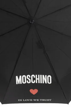 Moschino BLACK Umbrella with logo
