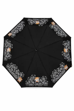 Moschino BLACK Umbrella with logo