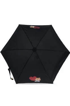 Moschino BLACK Umbrella with logo