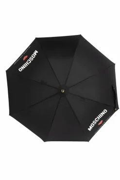 Moschino BLACK Umbrella with logo
