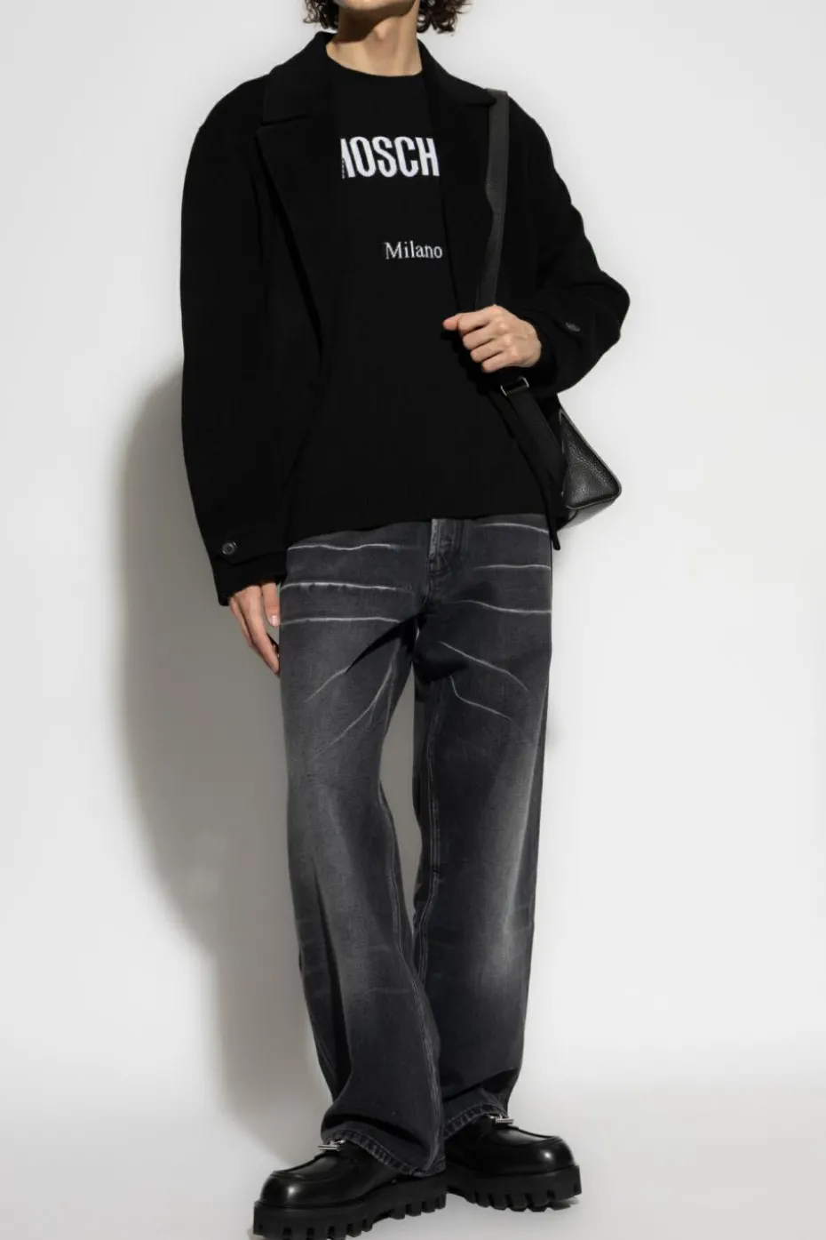 Moschino BLACK Wool coat