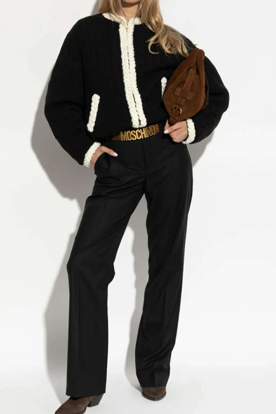 Moschino BLACK Wool trousers