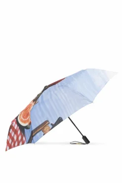 Moschino BLUE Folding umbrella with logo