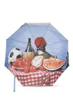 Moschino BLUE Folding umbrella with logo