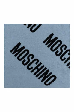 Moschino BLUE Monogram scarf