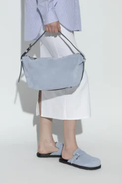 Moschino BLUE Suede shoulder bag