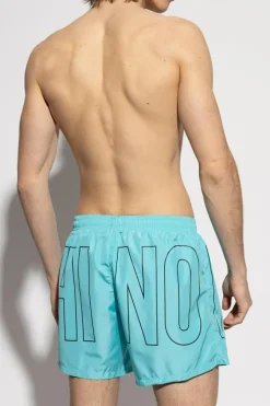Moschino BLUE Swim shorts with logo