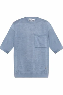 Moschino BLUE T-shirt with pocket