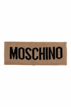 Moschino BROWN Headband with logo