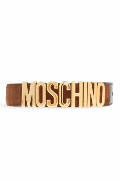Moschino BROWN Leather belt