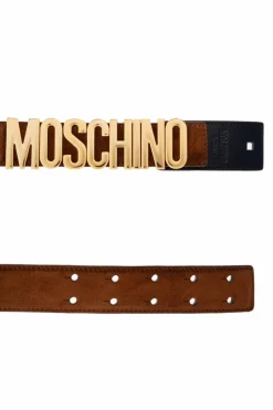 Moschino BROWN Leather belt