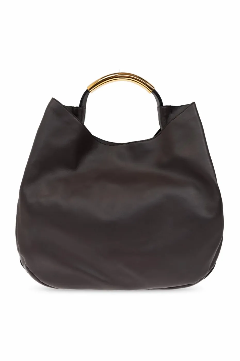 Moschino BROWN Leather shopper bag