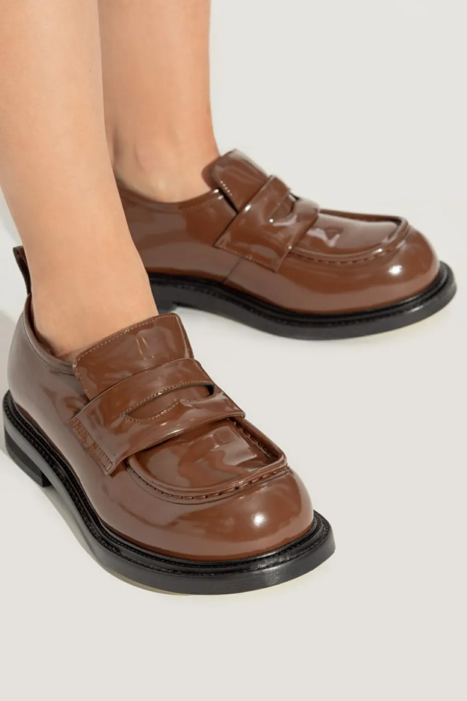 Moschino BROWN 'Loafers' type shoes