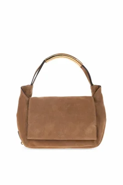 Moschino BROWN Suede handbag