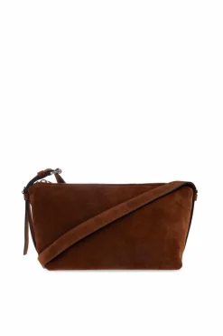 Moschino BROWN Suede shoulder bag