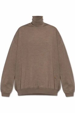 Moschino BROWN Woolen turtleneck