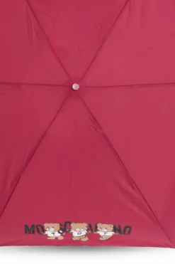 Moschino BURGUNDY Umbrella with logo