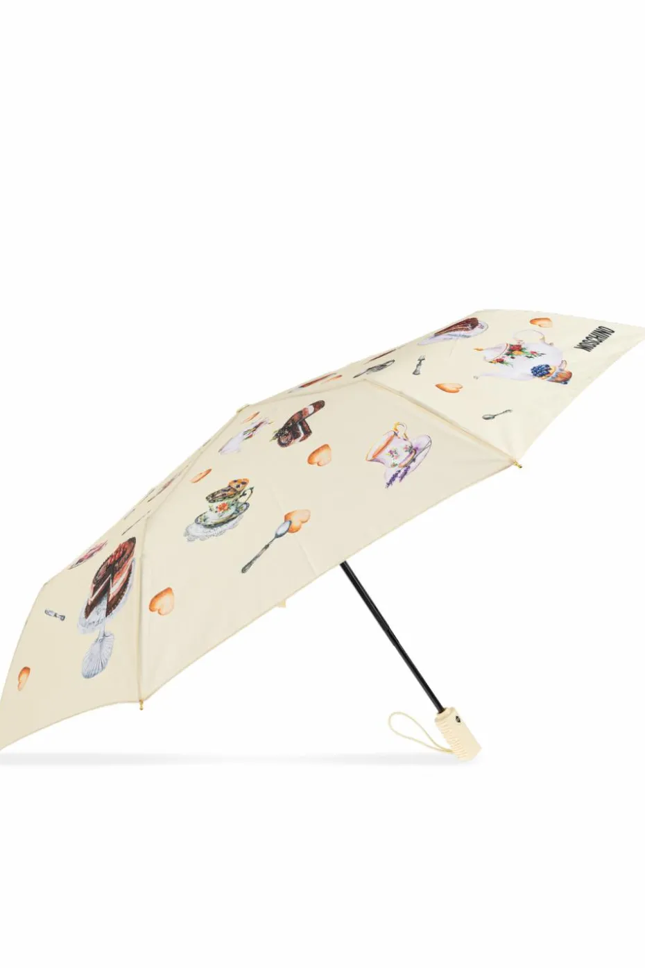 Moschino cream Folding umbrella