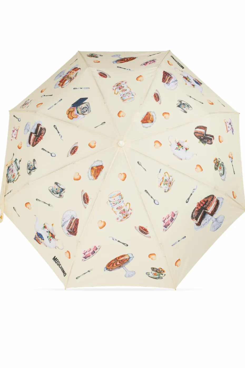 Moschino cream Folding umbrella