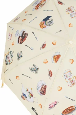 Moschino cream Folding umbrella