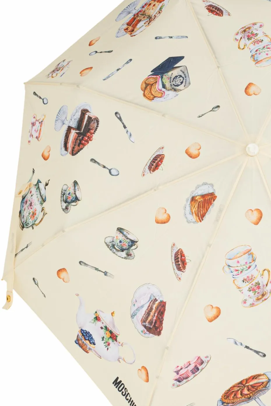Moschino cream Folding umbrella