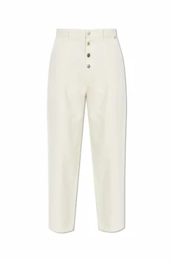 Moschino cream Jeans with logo