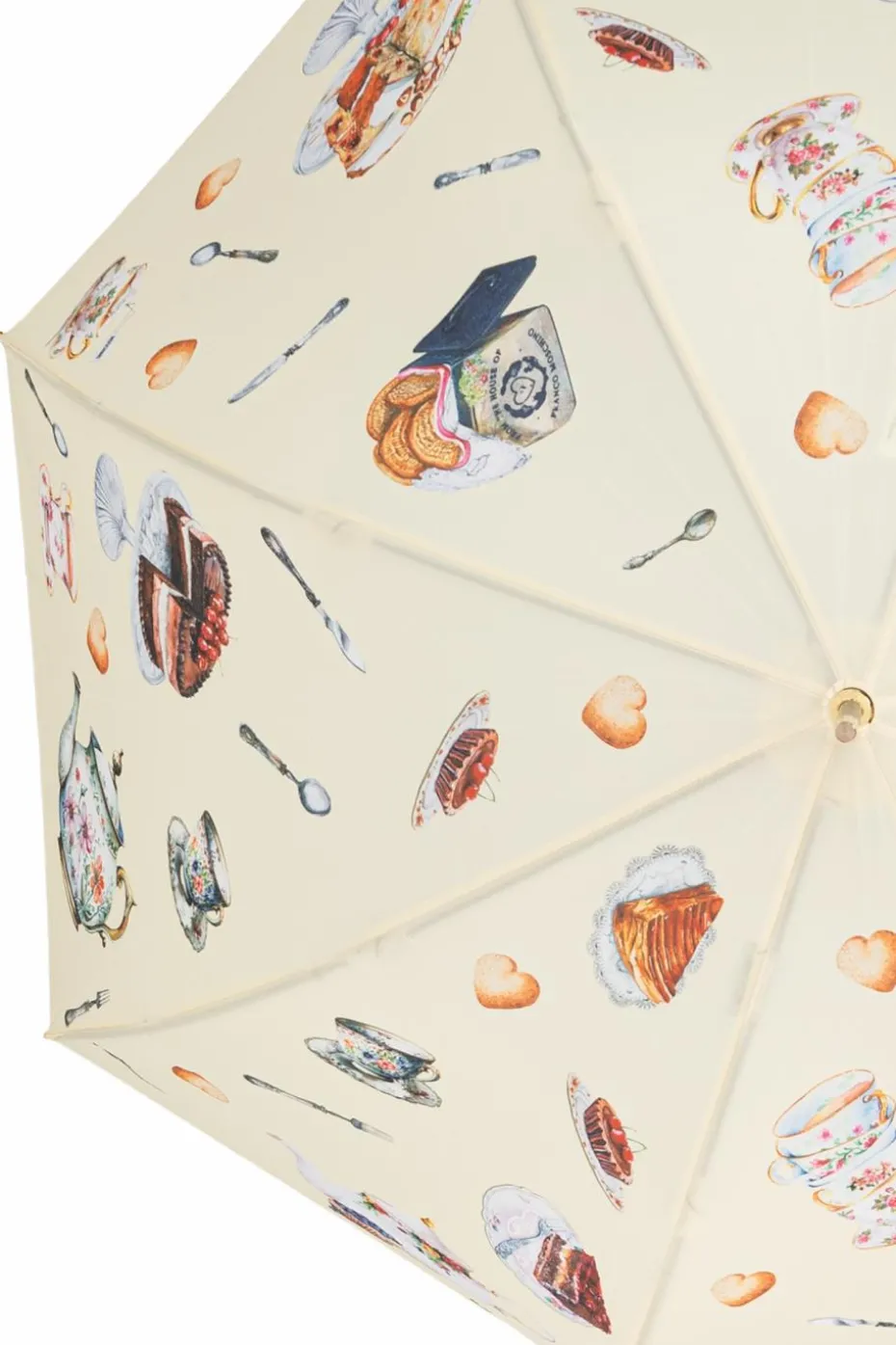 Moschino cream Patterned umbrella