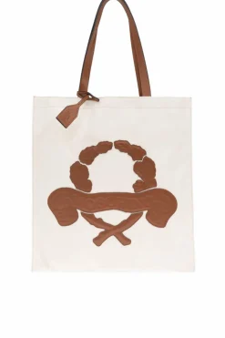 Moschino cream Shopper bag