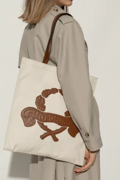 Moschino cream Shopper bag
