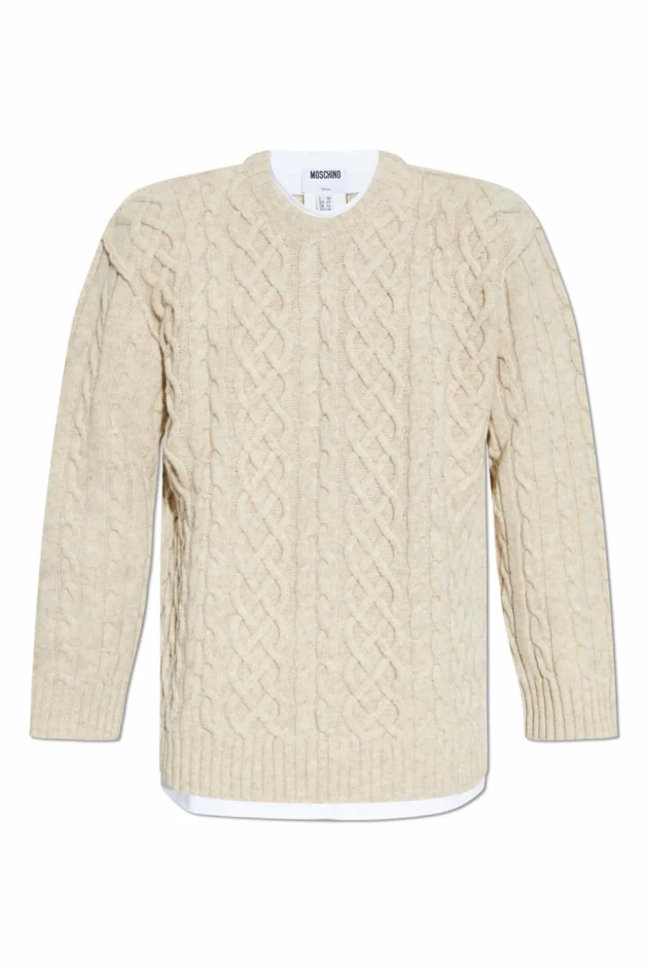Moschino cream Wool sweater