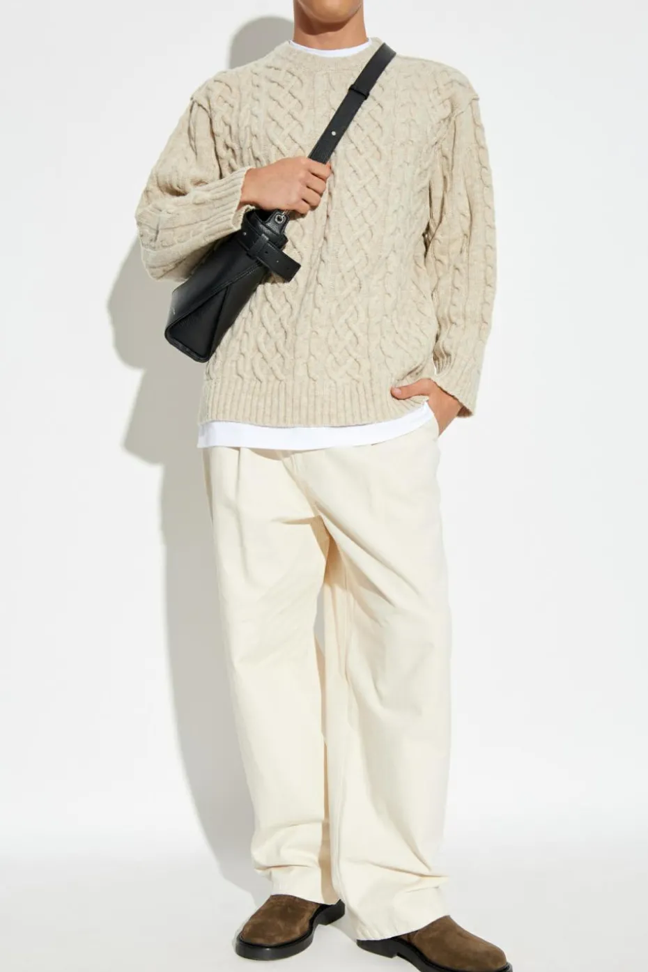 Moschino cream Wool sweater