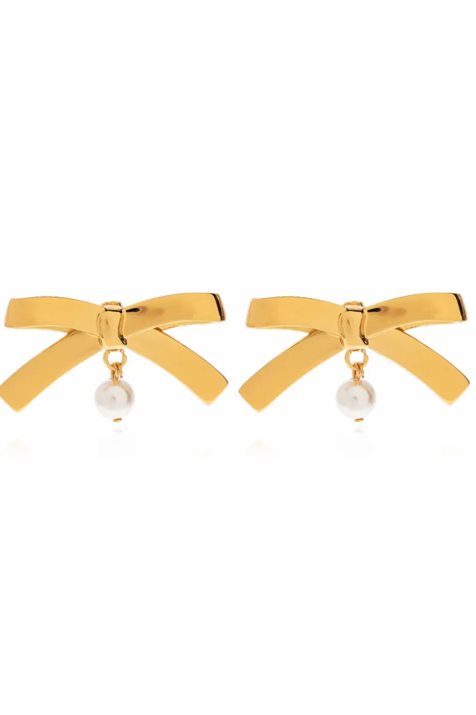 Moschino GOLD Bow-shaped earrings