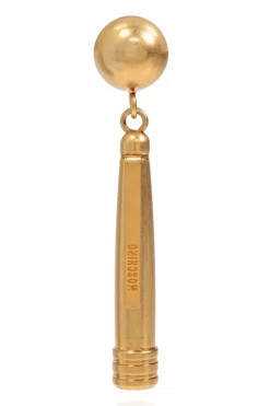Moschino GOLD Earrings with pen motif