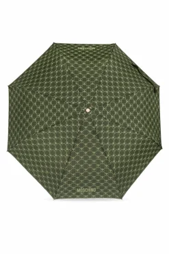 Moschino GREEN Foldable umbrella with logo
