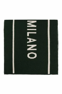 Moschino GREEN Scarf with logo