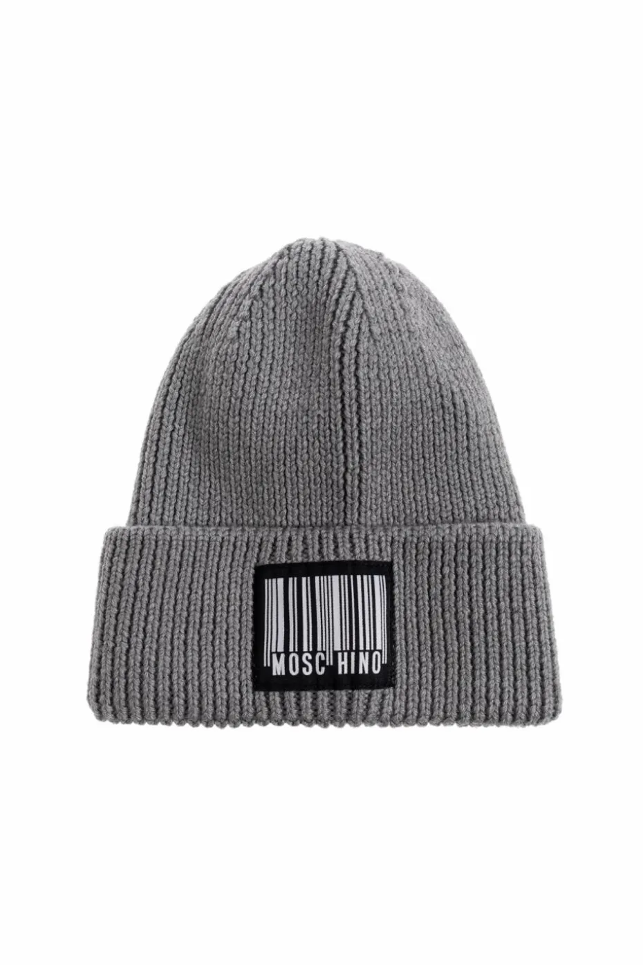 Moschino GREY Cap with logo patch