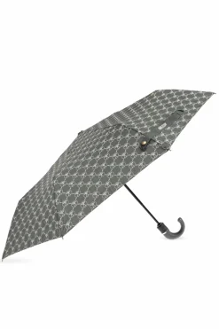 Moschino GREY Folding umbrella with logo