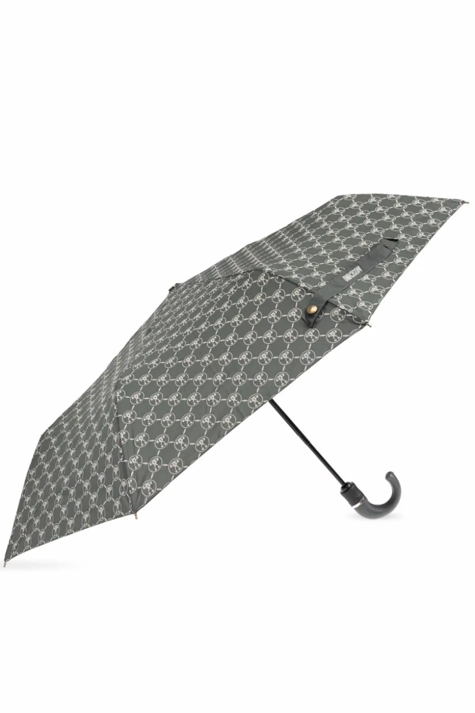 Moschino GREY Folding umbrella with logo