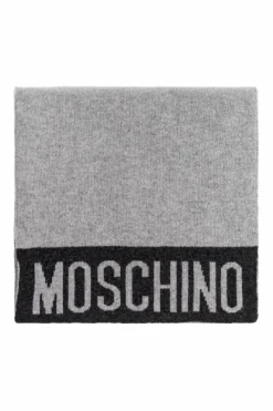 Moschino GREY Scarf with logo