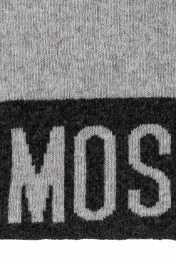 Moschino GREY Scarf with logo