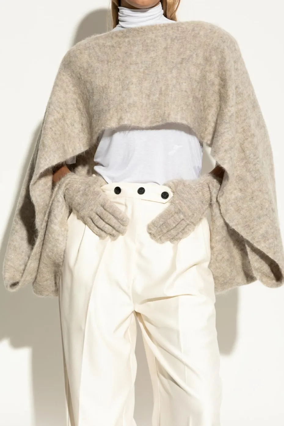 Moschino GREY Scarf with gloves