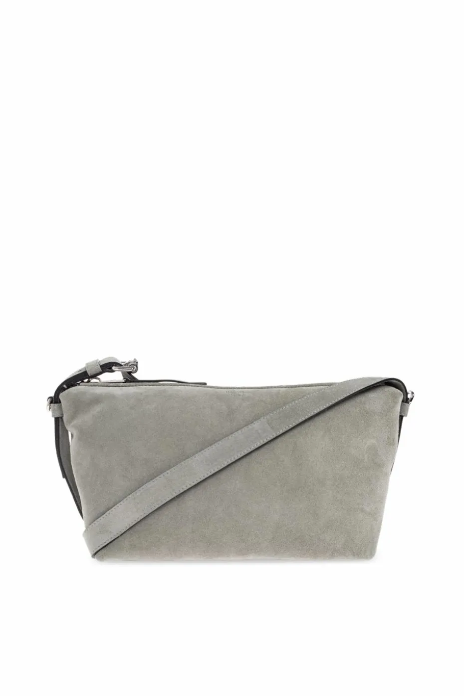 Moschino GREY Suede shoulder bag