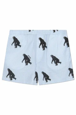 Moschino light blue Animal Print Shorts