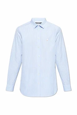 Moschino light blue Shirt with stripe pattern
